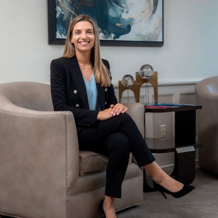 Sarah Moore in her office