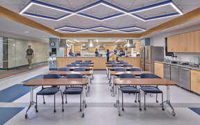Food and Nutrition classroom and kitchen area