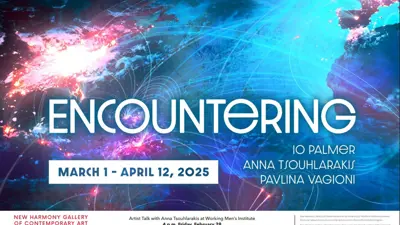 "Encountering" exhibition poster
