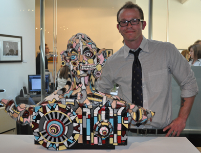 Ryan McKain with Grandma's Little Nightmare Plaster, foam, wood. Best of Show