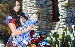 Tucson Madonna, Jack Cascione, oil on canvas, 2015