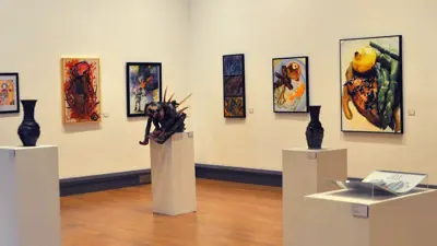 Artwork on display in the Gallery