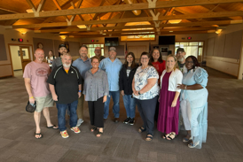 Teachers pose for a photo at the conclusion of the Grow Southwest Indiana Teacher Manufacturing Bootcamp on June 8.
