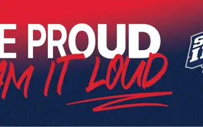billboard featuring USI athletics logo