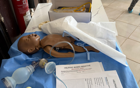 Helping Babies Breathe training equipment
