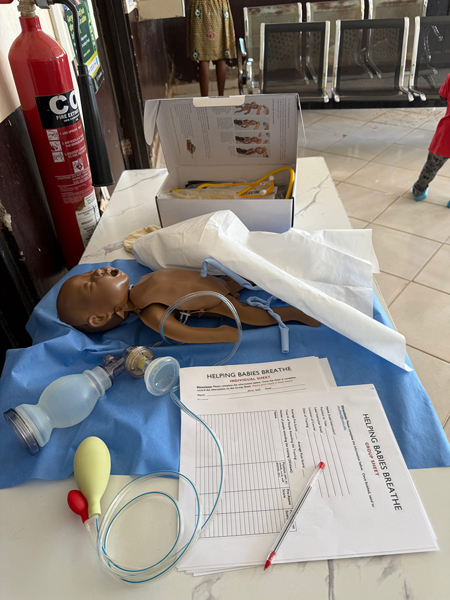 Helping Babies Breathe training equipment