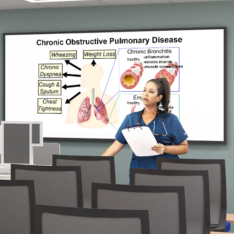Rendering showing proposed Respiratory Therapy Lab