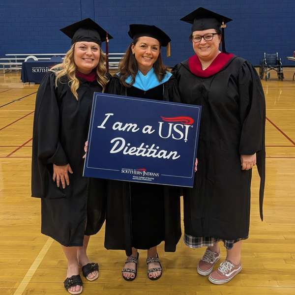 Food and Nutrition faculty pose for photo at graduation