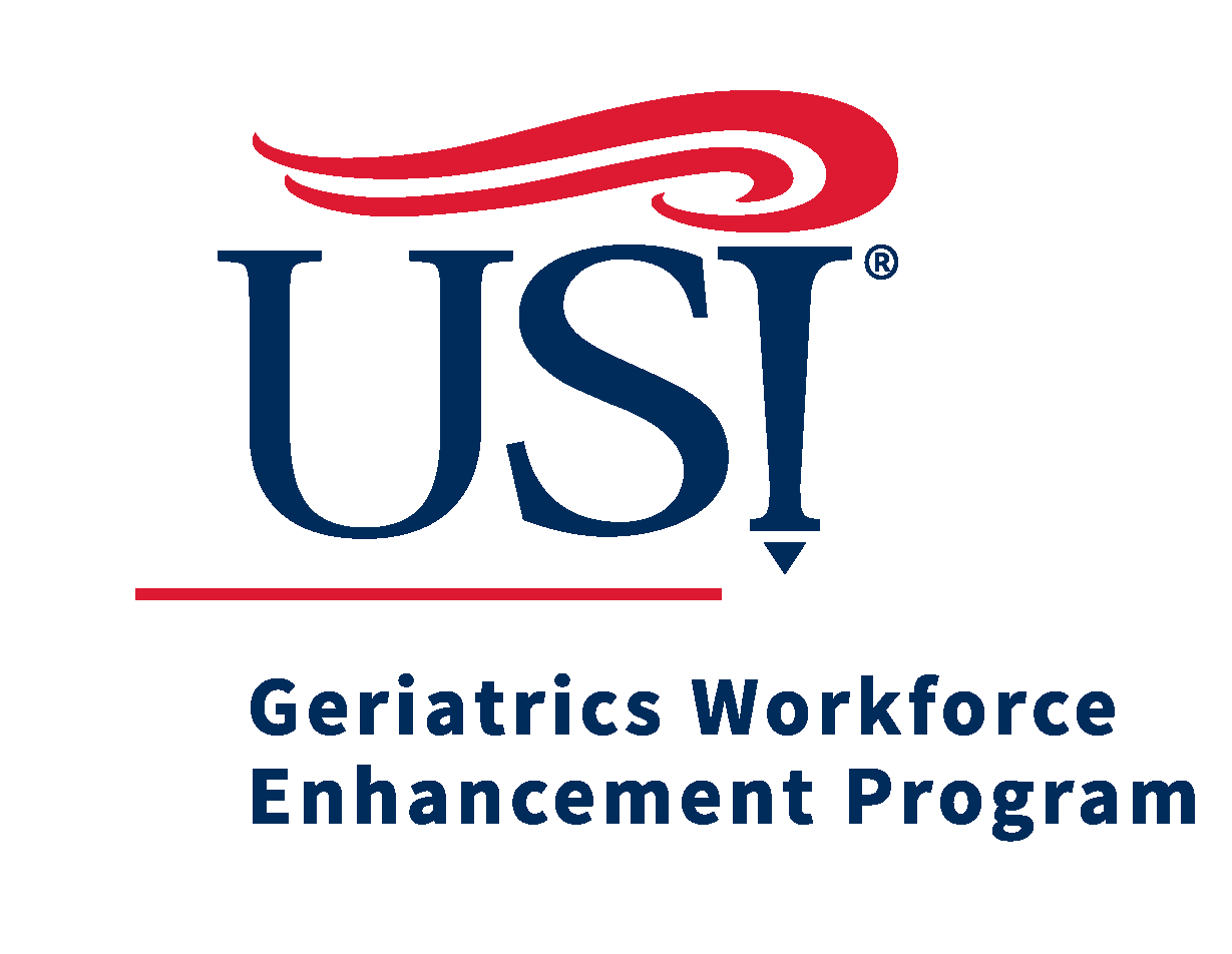 USI logo and words "Geriatrics Workforce Enhancement Program"