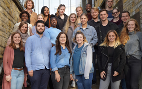 Group phto of students on a 2019 trip to Germany