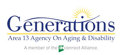 logo for Generations, Area 13 Agency on Aging and Disability