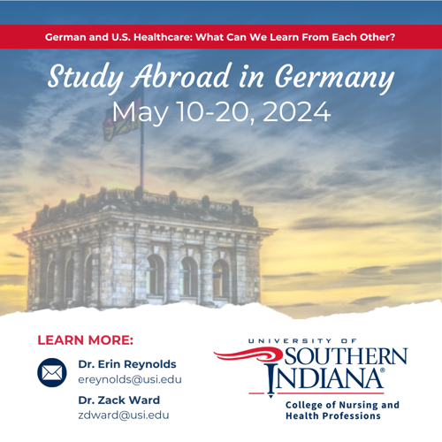 Graphic for study abroad trip in Germany