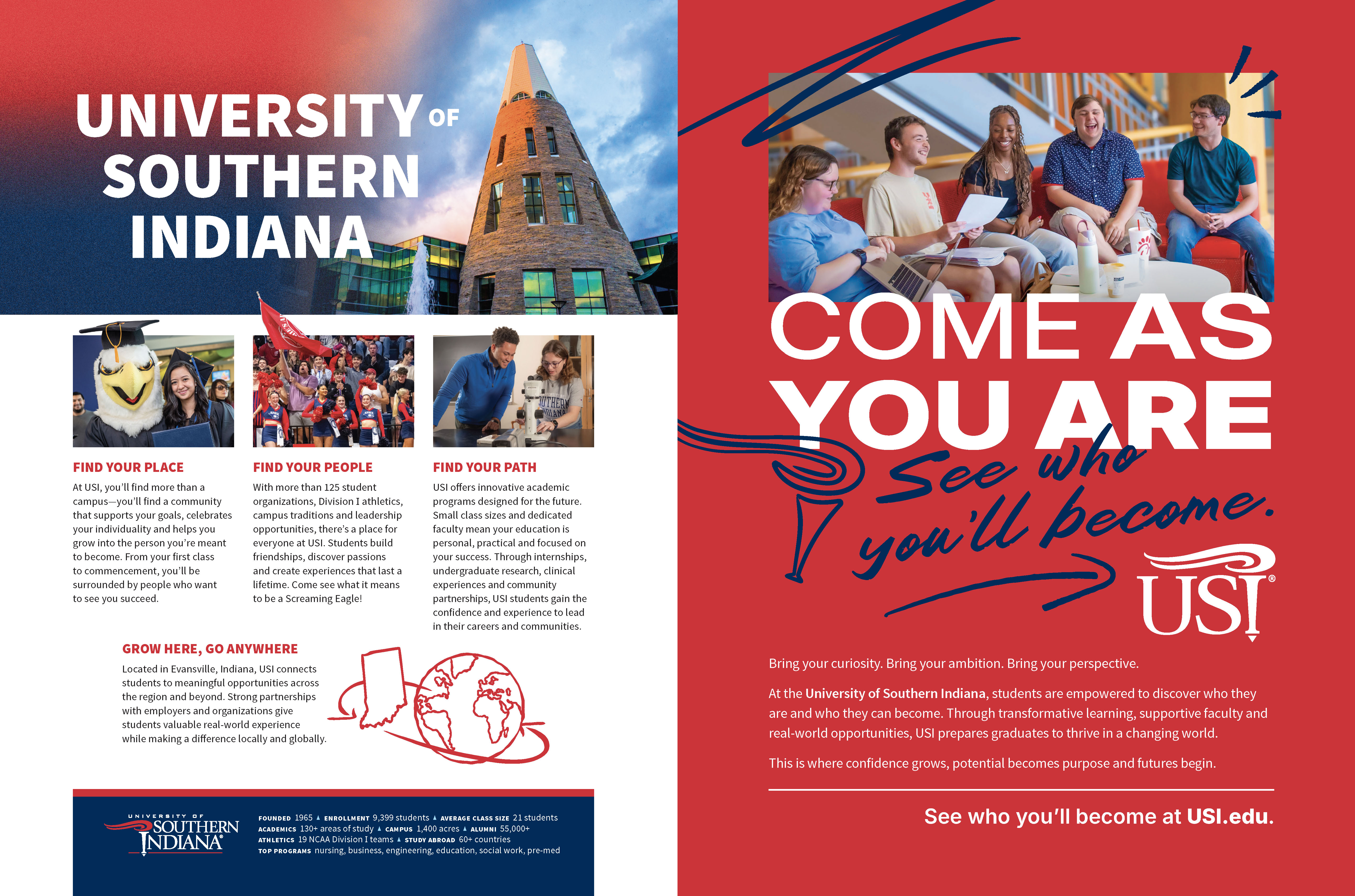 recruitment ad featuring USI marketing campaign