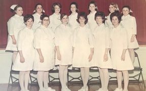Photo of nursing students from 1970
