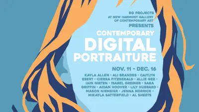 Exhibition poster for "Contemporary Digital Portraiture"