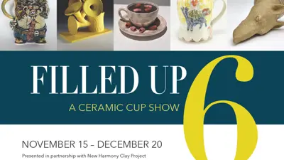 Exhibition poster for Filled Up 6: A Ceramic Cup Show