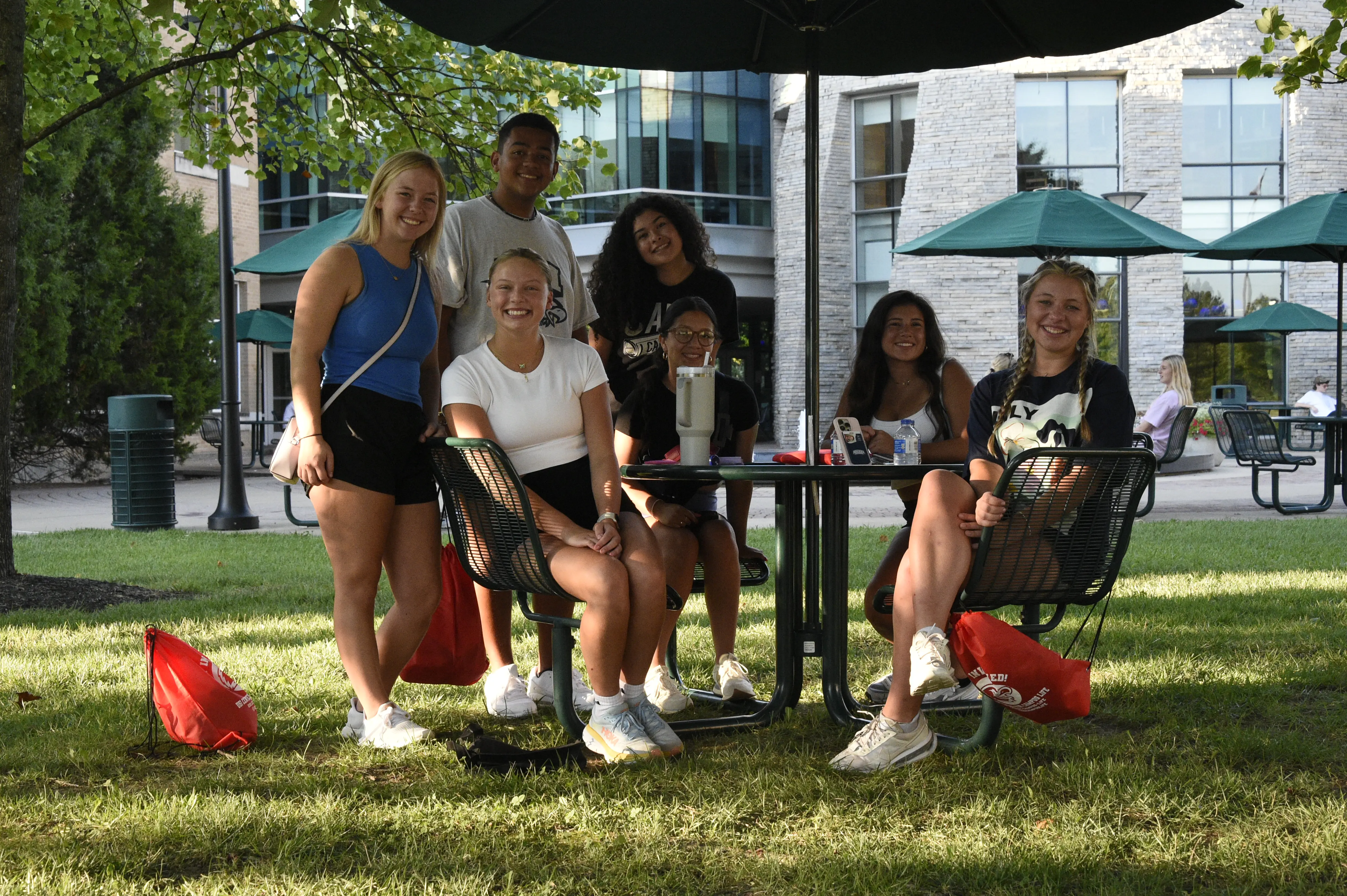 Welcome week leaders at spirit event