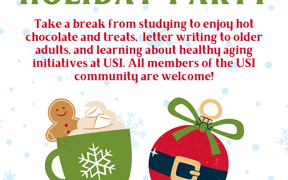 Flyer promoting a Merry Minka event in the Minka House