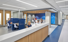 Photo of front entrance of clinical simulation center