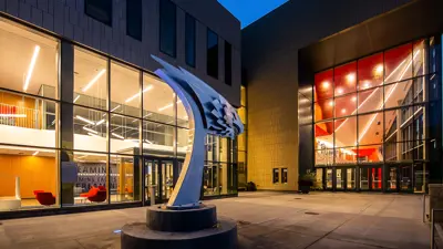 USI screaming eagle complex building at night