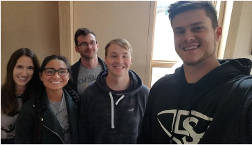 A group of USI peer mentors smiling