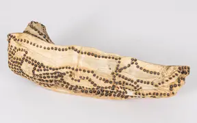 tattooed wood art piece