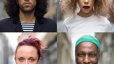 Photo of four different people 