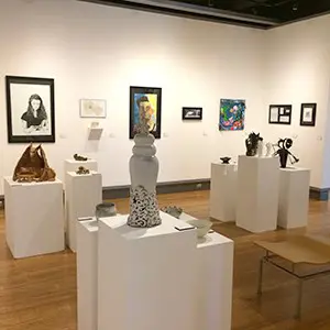 Image of multiple works of art in many media
