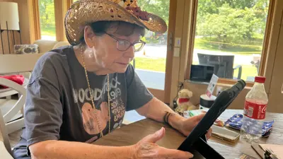 Photo of older adult in role of a standardized patient