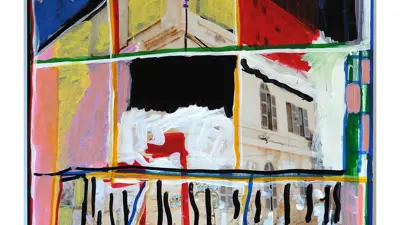 Exhibition poster for "Utopia Land" by Modou Dieng Yacine