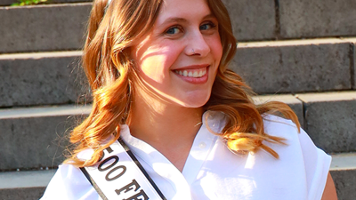 Photo of Indianapolis 500 Princess with sash and tiara