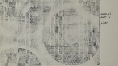 Promotional material from a 1980 exhibition of Arturo Sandoval's recent work