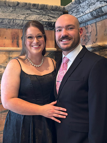 Katie with her husband