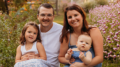 Photo of Martha Espenlaub and her family