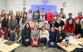 Group photo of OT students