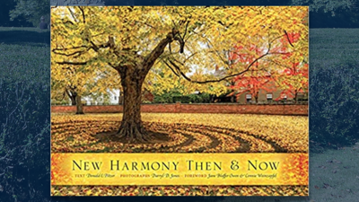 Cover of "New Harmony Then and Now" by Donald Pitzer