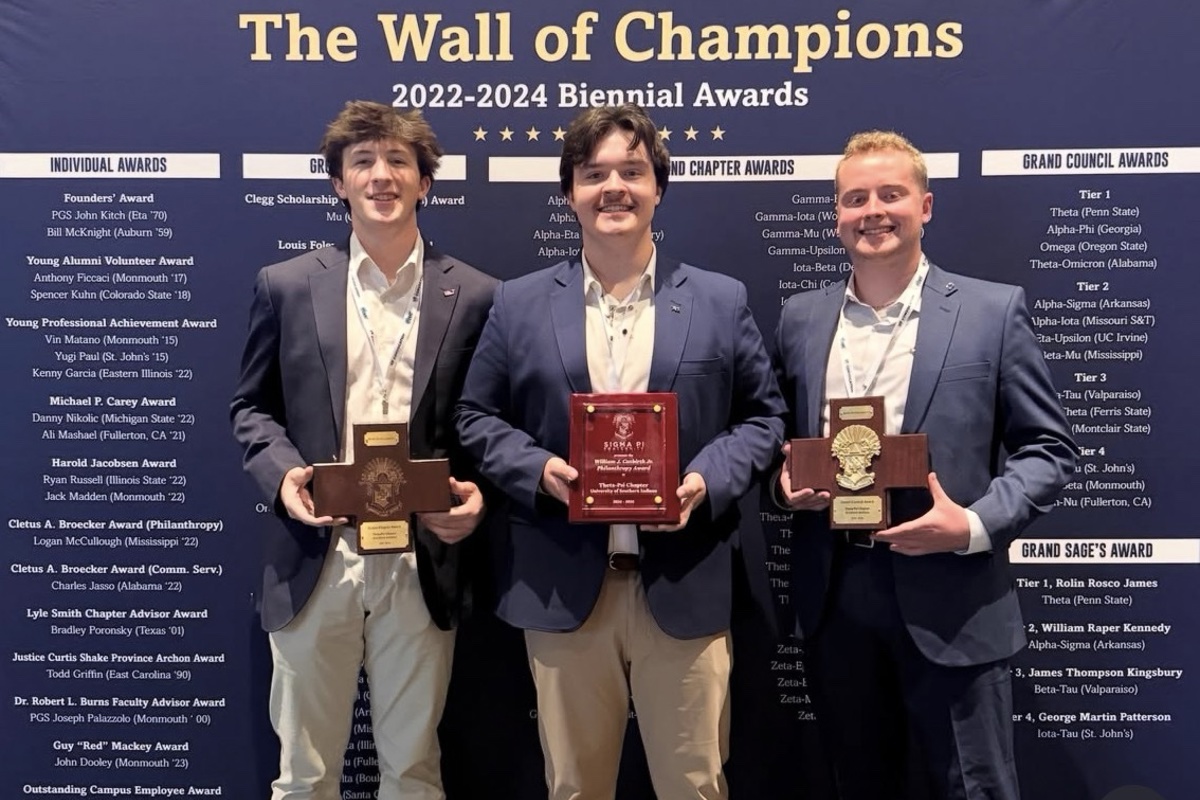 Summer Spotlight: USI Theta-Psi Chapter of Sigma Pi nabs honors