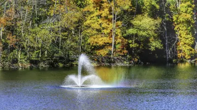 Fountain on a USI lake