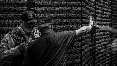 Veterans at The Wall That Heals