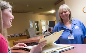 AIT intern with nursing home staff