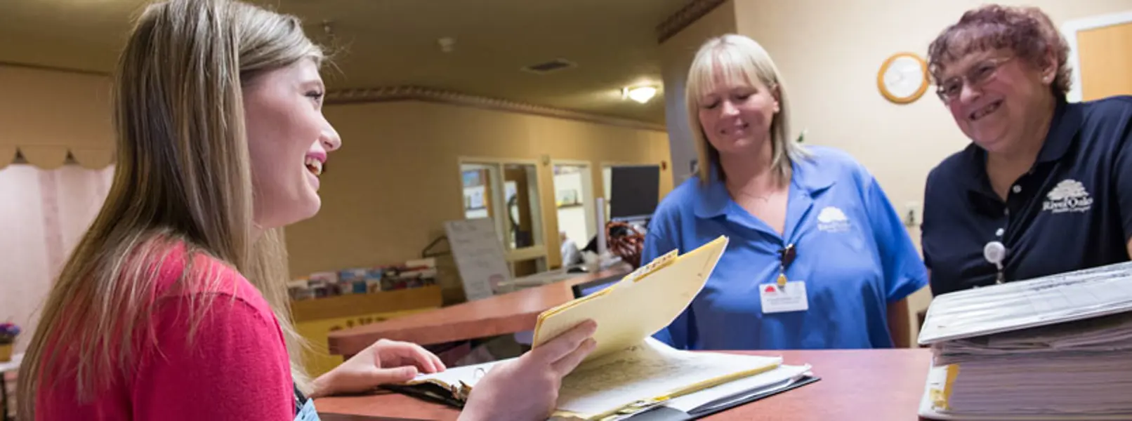 AIT intern with nursing home staff