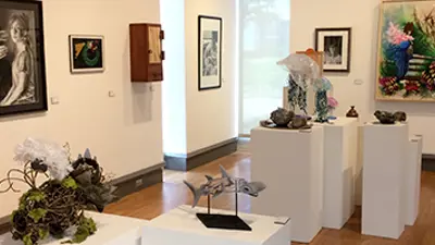 Artwork on display in the Gallery