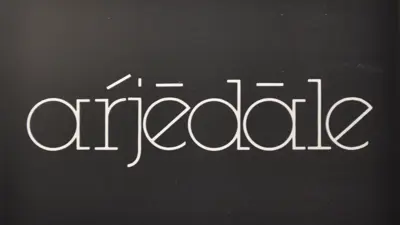 Exhibition poster for "aŕjēdāle"